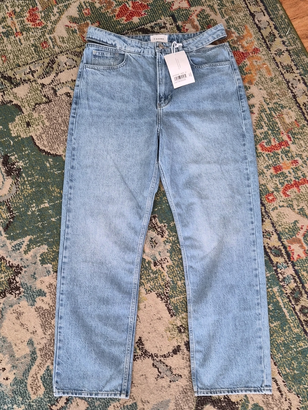 Frame Denim Light Blue Straight Leg Women's Jeans